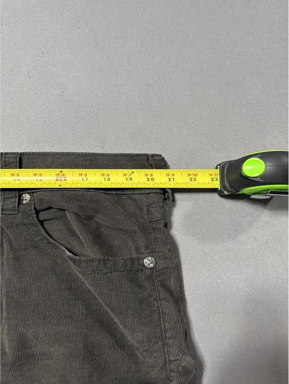 True Religion Pants Mens 38 Ricky Corduroy Straight Grey Y2K